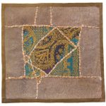 Housse de Coussin Brodée – Design Suzani Bleu