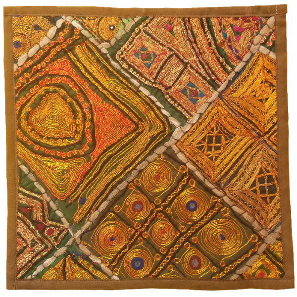 Housse de Coussin Brodée - Design Suzani Dalan