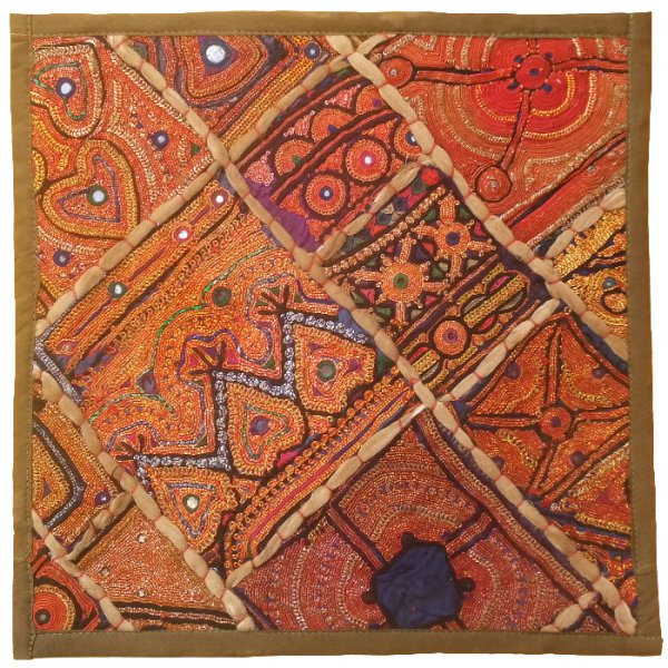 Housse de Coussin Brodée - Design Suzani Diba