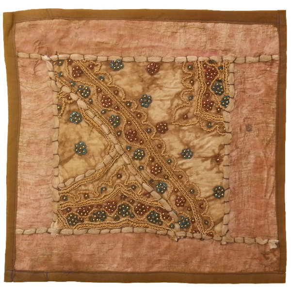 Housse de Coussin Brodée - Design Suzani Fleur