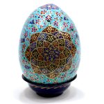 Œuf d’autruche décoratif persan peint à la main – Firouze