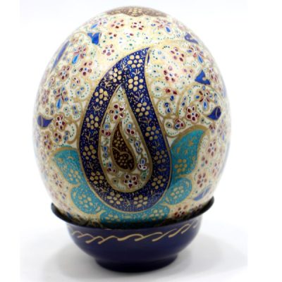 Œuf d’autruche décoratif persan peint à la main – Mina