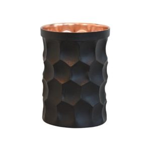 Tasse persane en cuivre – Fabriquée à la main avec anse pour boissons froides – Martelée Moderne