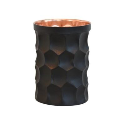 Tasse persane en cuivre – Fabriquée à la main avec anse pour boissons froides – Martelée Moderne