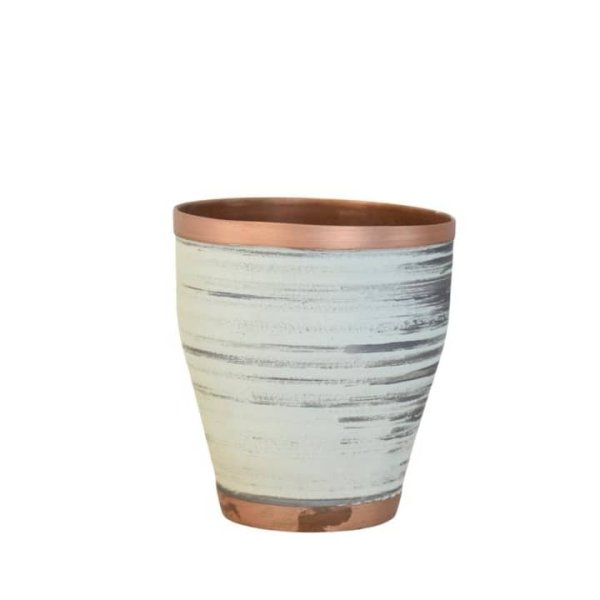 Tasse persane en cuivre - Fabriquée à la main avec anse pour boissons froides - Martelée Fara