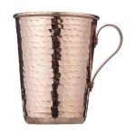 Tasse persane en cuivre – Fabriquée à la main avec anse pour boissons froides – Martelée Kavan