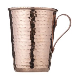 Tasse persane en cuivre – Fabriquée à la main avec anse pour boissons froides – Martelée Kavan