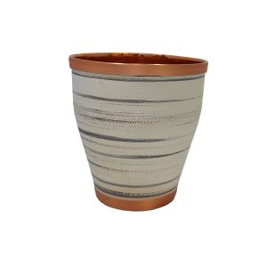Tasse persane en cuivre – Fabriquée à la main avec anse pour boissons froides – Martelée Moderna