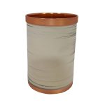 Tasse persane en cuivre – Fabriquée à la main avec anse pour boissons froides – Martelée Moderna I