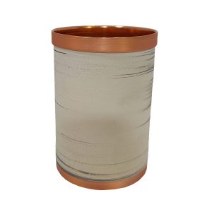 Tasse persane en cuivre – Fabriquée à la main avec anse pour boissons froides – Martelée Moderna I