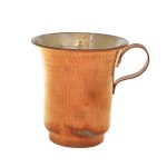 Tasse persane en cuivre – Fabriquée à la main avec anse pour boissons froides – Martelée Parin