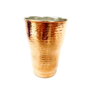 Tasse persane en cuivre – Fabriquée à la main avec anse pour boissons froides – Martelée Rana II