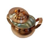 Marmite persane en cuivre – Style de cuisson traditionnel martelé Amani