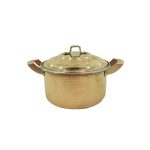 Marmite persane en cuivre – Style de cuisson traditionnel martelé Baran
