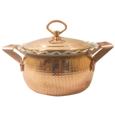 Marmite persane en cuivre – Style de cuisson traditionnel martelé Faran