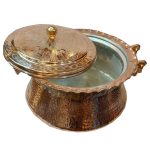 Marmite persane en cuivre – Style de cuisson traditionnel martelé Sava