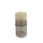 Bougie argentée – Design Norouz pour une table du Nouvel An élégante (x2)