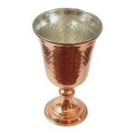 Verres à vin en cuivre persan faits à la main – Modèle martelé Ahmadi