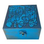 Boîte en Bois pour Cadeaux – Motif Artistique Naghashi