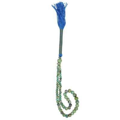 Chapelet en turquoise de Neyshabur : 66 perles de prière artisanales