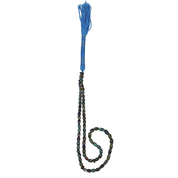 Chapelet en turquoise de Neyshabur : 66 perles de prière artisanales Diba