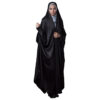 Tchador noir islamique arabe Hijab avec manches pour femmes et prière - Fatemi