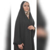 Tchador noir islamique arabe Hijab pour femmes et prière - Mohseni
