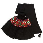 Châle Baloutche Brodé pour Femme Noir
