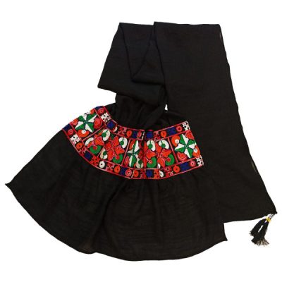 Châle Baloutche Brodé pour Femme Noir