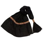 Châle Baloutche Brodé pour Femme Noir