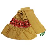 Châle Baloutche Brodé pour Femme Jaune