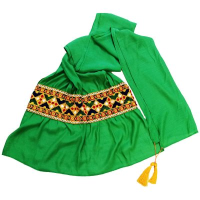 Châle Baloutche Brodé pour Femme Vert