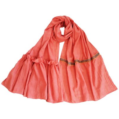 Châle Baloutche Brodé pour Femme Rose