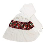 Châle Baloutche Brodé pour Femme Blanc