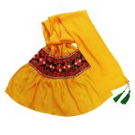 Châle Baloutche Brodé pour Femme Jaune