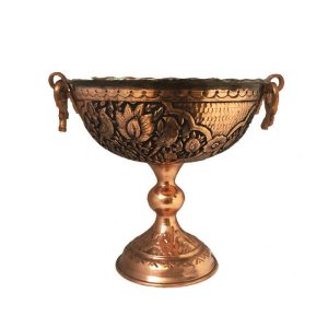 Coupe à Fruits Décorative en Cuivre Artisanale Persane Gravée Fara