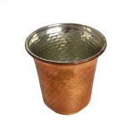 Tasse persane en cuivre – Fabriquée à la main avec anse pour boissons froides – Martelée Lana