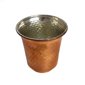 Tasse persane en cuivre – Fabriquée à la main avec anse pour boissons froides – Martelée Lana
