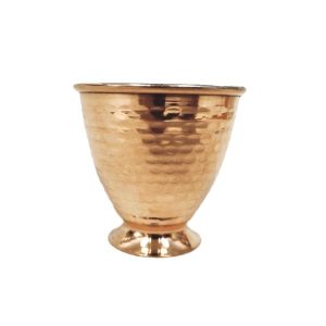 Tasse persane en cuivre – Fabriquée à la main avec anse pour boissons froides – Martelée Zanjani