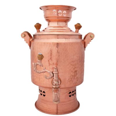 Samovar de thé en cuivre persan traditionnel 2,5 et 4 litres