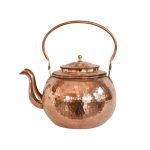 Bouilloire en cuivre persan durable pour cuisinière traditionnelle martelée Tina