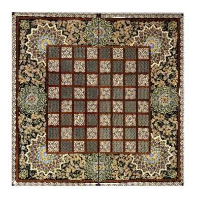 Plateau de Jeu d’Échecs en Marqueterie Persane Modèle Dorna