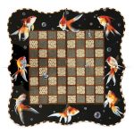 Plateau de Jeu d’Échecs en Marqueterie Persane Modèle Poisson