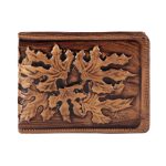 Portefeuille Cuir Perse Bifold avec Design Afra