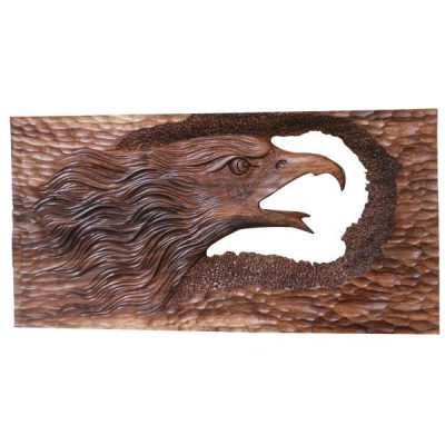 Art Mural en Bois Sculpté Modèle Oghab