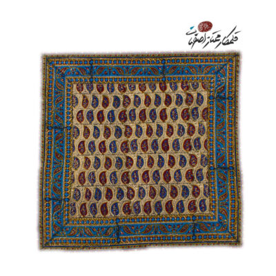 Nappe Persane : Imprimée au Bloc Traditionnel Kalamkari d’Ispahan – Modèle Sarvi