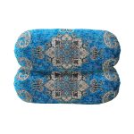 Traversin Cylindrique Traditionnel Persan avec Tissu Élégant Termeh Afshan