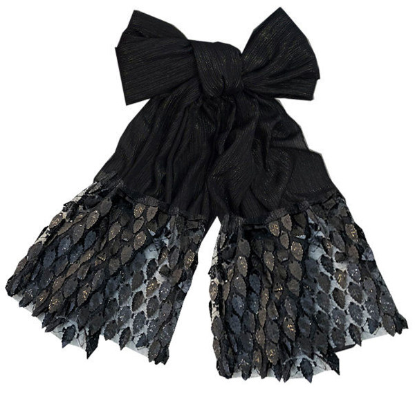 Châle en soie noire uni modèle Majlesi