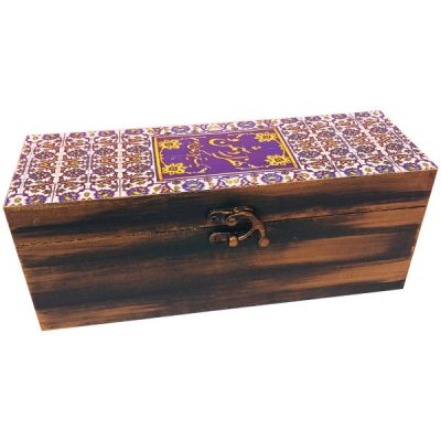 Boîte en Bois pour Cadeaux – Motif Persan Inspiré