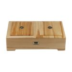 Boîte de Rangement pour Sachets de Thé en Bois avec Chauffe-Sachet Herbal
